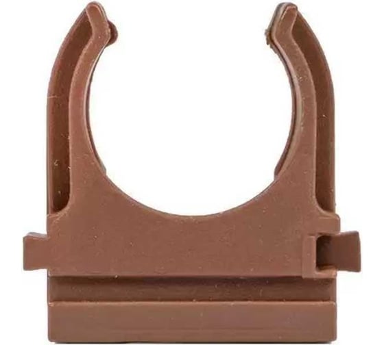Изображение товара Крепеж-клипса для труб Урал ПАК под темное дерево, d20 мм, 10 шт. АТ-90120-010