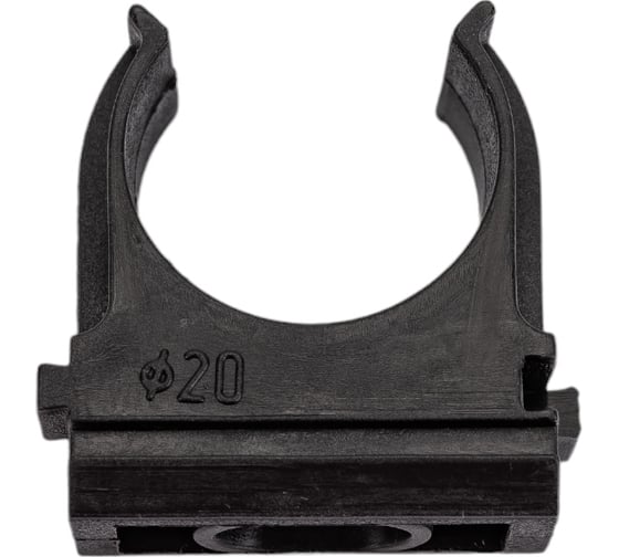 Изображение товара Крепеж-клипса для труб Урал ПАК черная, d20 мм, 100 шт. АТ-30120-100
