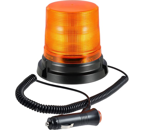 Изображение товара Маяк проблесковый светодиодный AIRLINE PRO, 24Вт, 24LED, 12/24В, 7 режимов, магнитное/болтовое крепление, штекер прикуривателя, D-130мм, H-122мм ALBL001