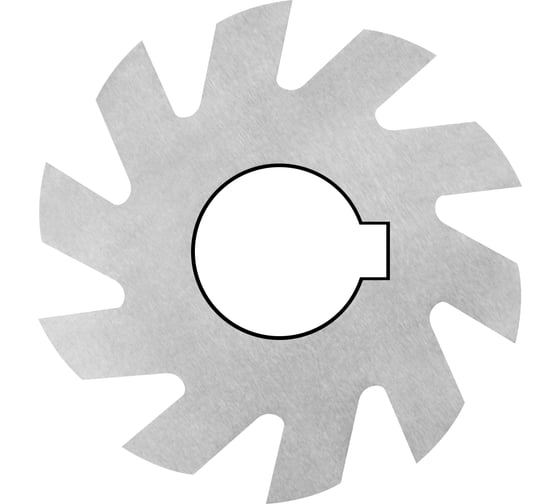 Изображение товара Фреза фасонная полукруглая вогнутая ИНСТУЛС 50х7.0х22 R 1.50 Z-14 Р6М5 00001937977