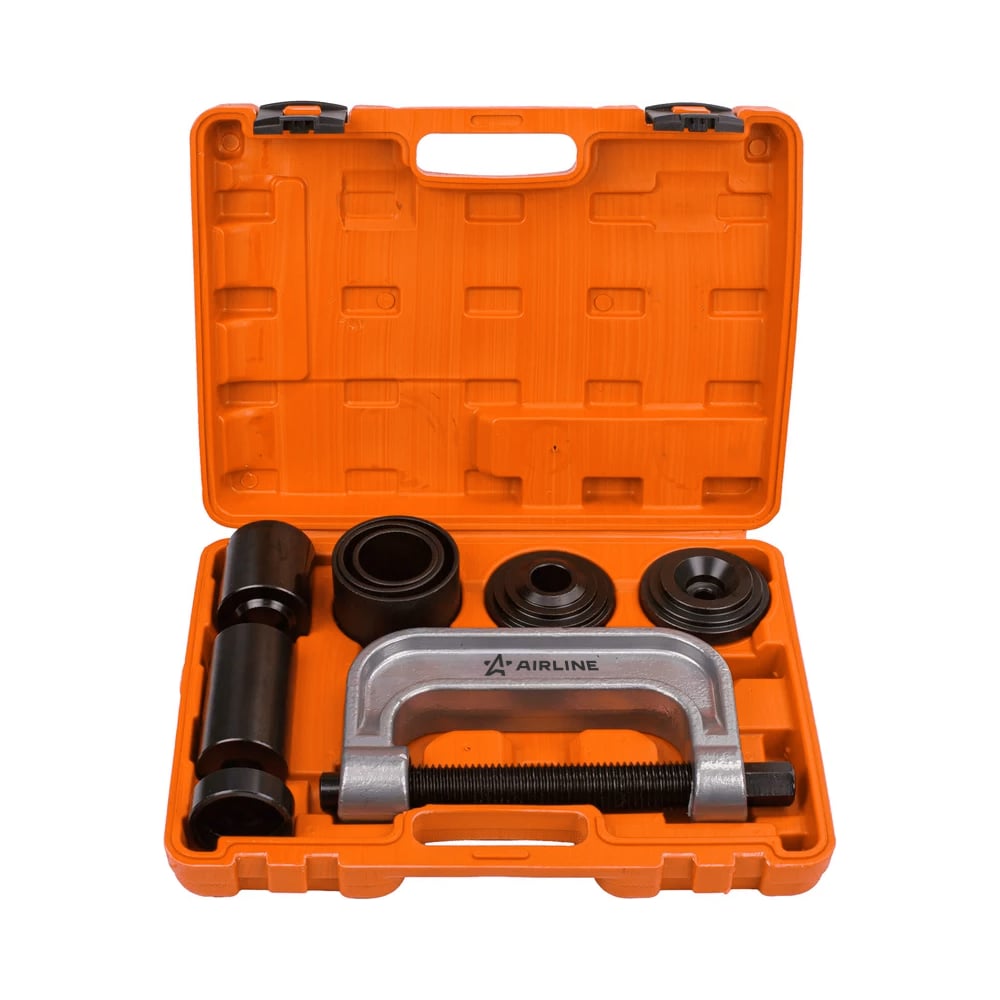 Изображение товара Набор для замены шаровых опор и сайлентблоков AIRLINE 10 предметов кейс Изображение товара Набор для замены шаровых опор и сайлентблоков AIRLINE 10 предметов кейс