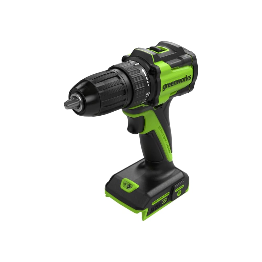 Изображение товара Аккумуляторная дрель-шуруповерт Greenworks DD345 24V бесщеточная Изображение товара Аккумуляторная дрель-шуруповерт Greenworks DD345 24V бесщеточная