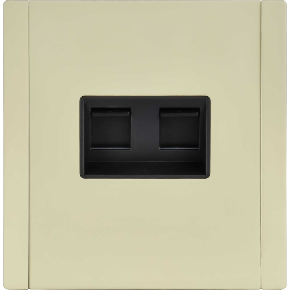 Изображение товара Розетка двойная IEK FORTE&PIANO RJ11+RJ45 категория 5E слоновая кость