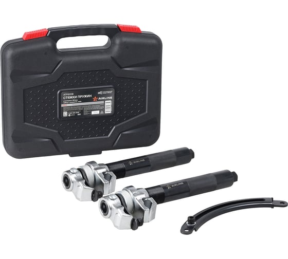 Изображение товара Стяжки пружин AIRLINE усиленные PRO 280 мм, набор 3 предмета, кейс ATPS008