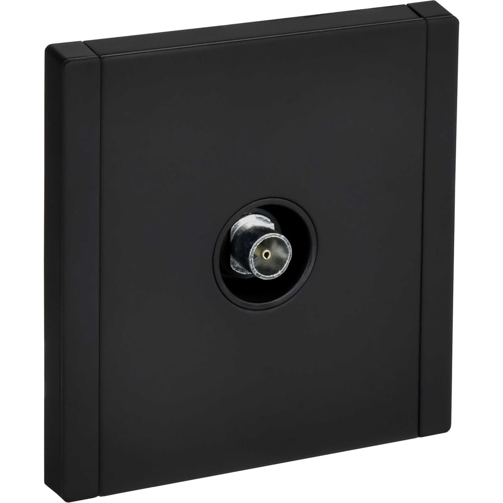 Изображение товара Розетка телевизионная IEK FORTE&PIANO FP128M черная для встраиваемого монтажа