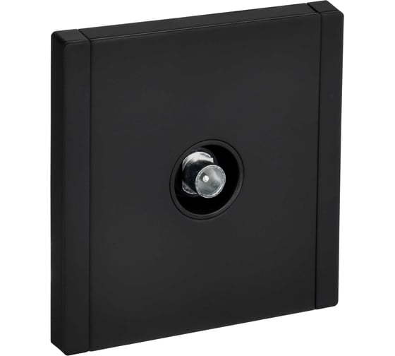 Изображение товара Розетка TV IEK FORTE&PIANO проходная FP129M черный FP-A10-P-M-K02