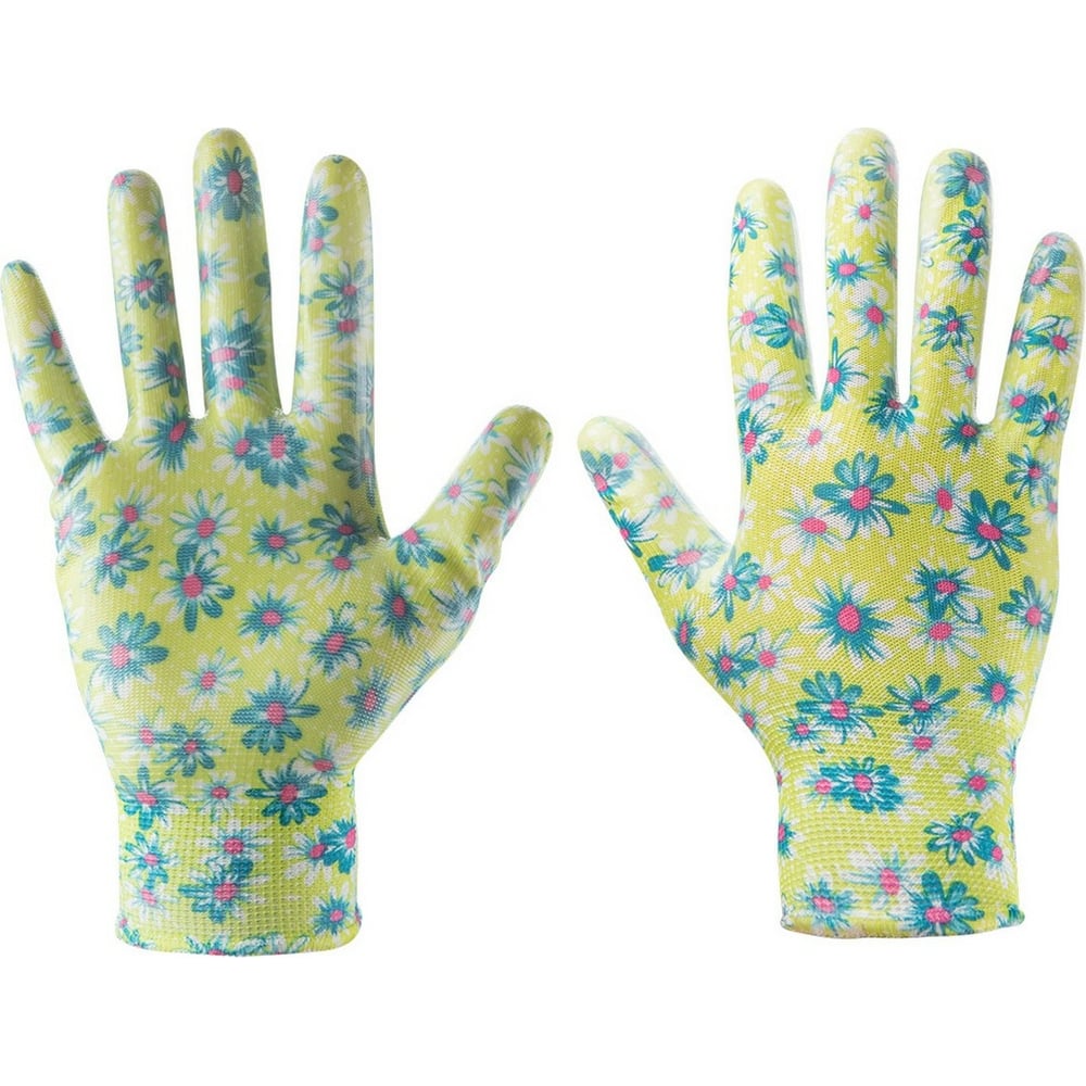 Садовые перчатки VERTO, размер 8, цвет мультиколор