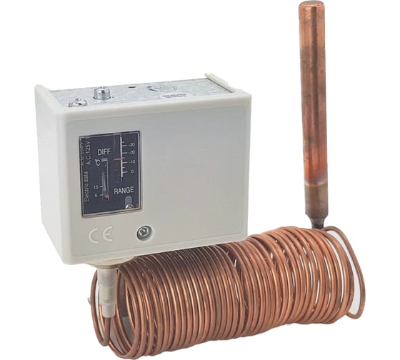 Изображение товара Капиллярный термостат (защита от замерзания) T120 (70-120℃) с капиллярной трубкой 5 м TECHNO 990360