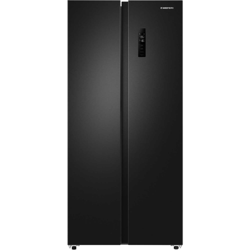 Изображение товара Холодильник MEFERI MFR83BLACKIX TOTAL NO FROST SIDE BY SIDE COMFORT МФ-00001304