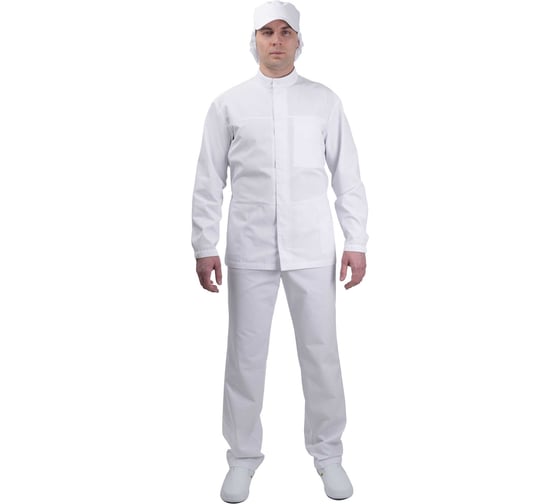 Изображение товара Куртка ГК Спецобъединение АПРЕЛЬ ХАССП, белый 136-140, 170-176 Кур 684/136/170