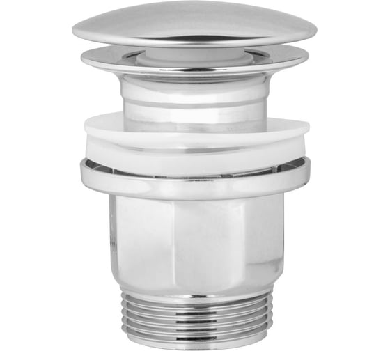 Изображение товара Выпуск для умывальника AV Engineering click/clack, большая крышка с переливом, хром, 1 1/4, AVE0086