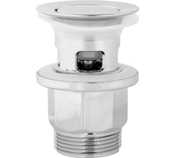 Изображение товара Выпуск для умывальника AV Engineering click/clack, малая крышка с переливом, хром, 1 1/4, AVE0096