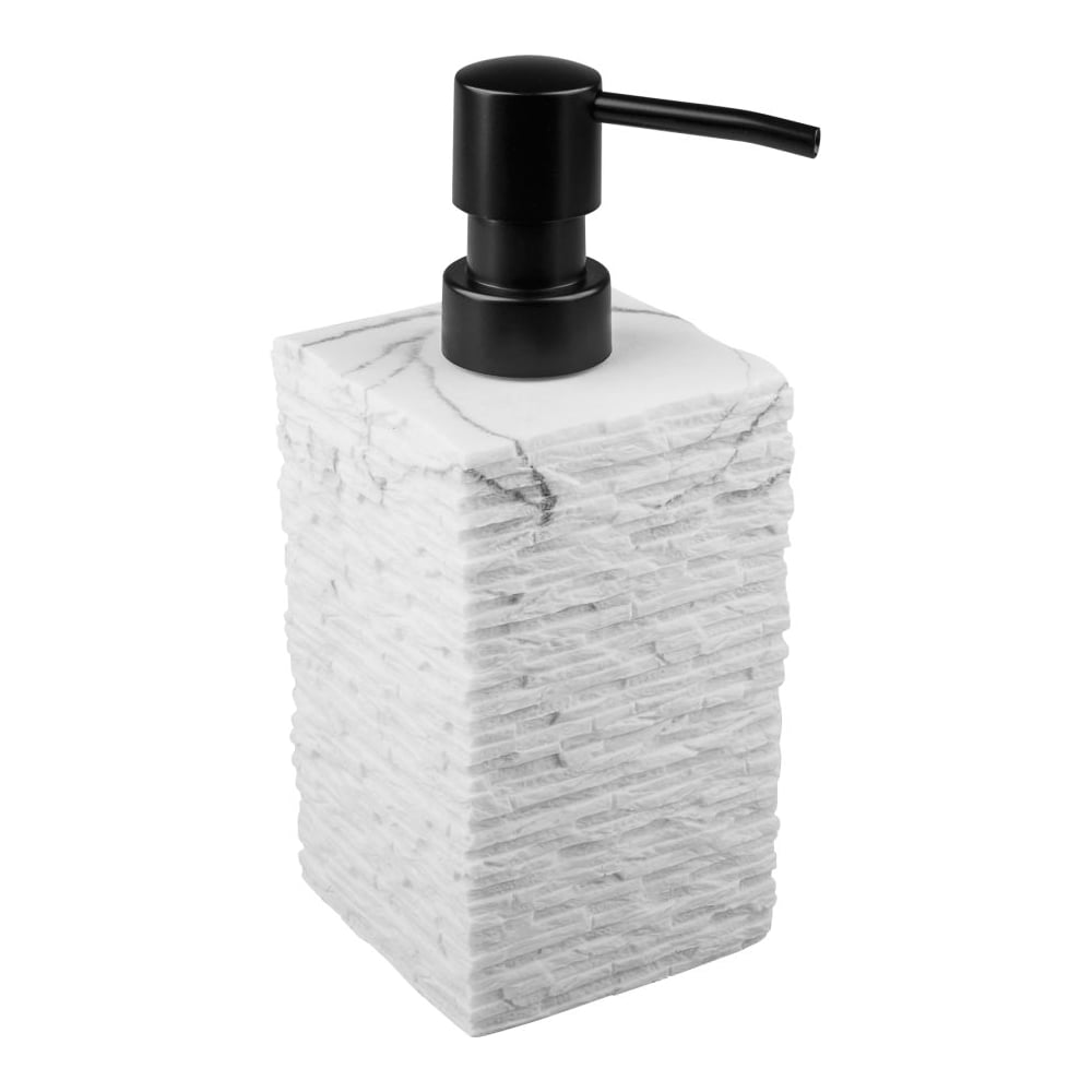 Изображение товара Диспенсер для мыла PERFECTO LINEA STONEWAVE белый, наливной, механический