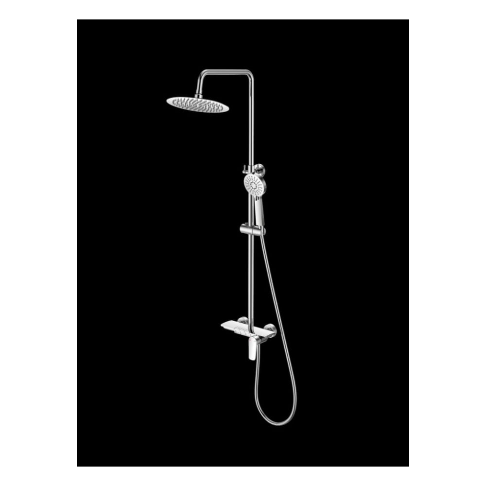 Изображение товара Душевая стойка Santi Line хром с верхним душем 250 мм и смесителем