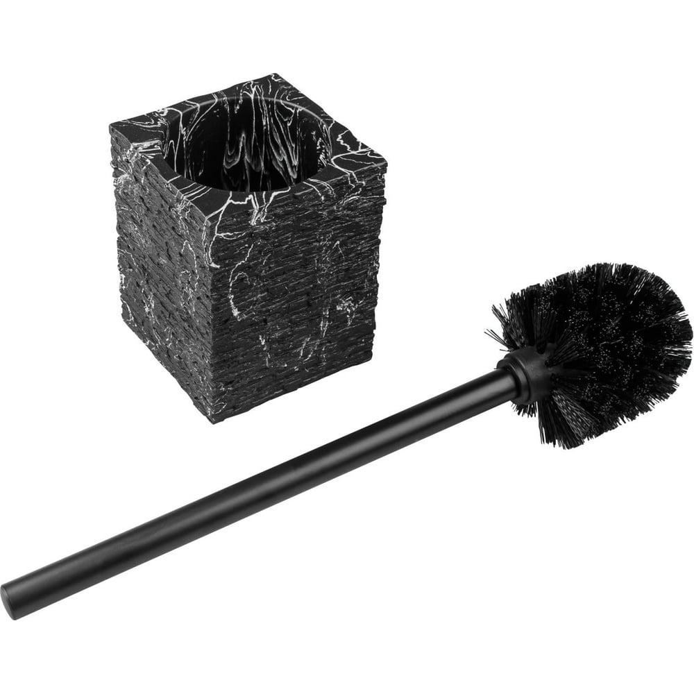 Изображение товара Ершик с подставкой PERFECTO LINEA STONEWAVE, черный, ЦЗ-0066861480