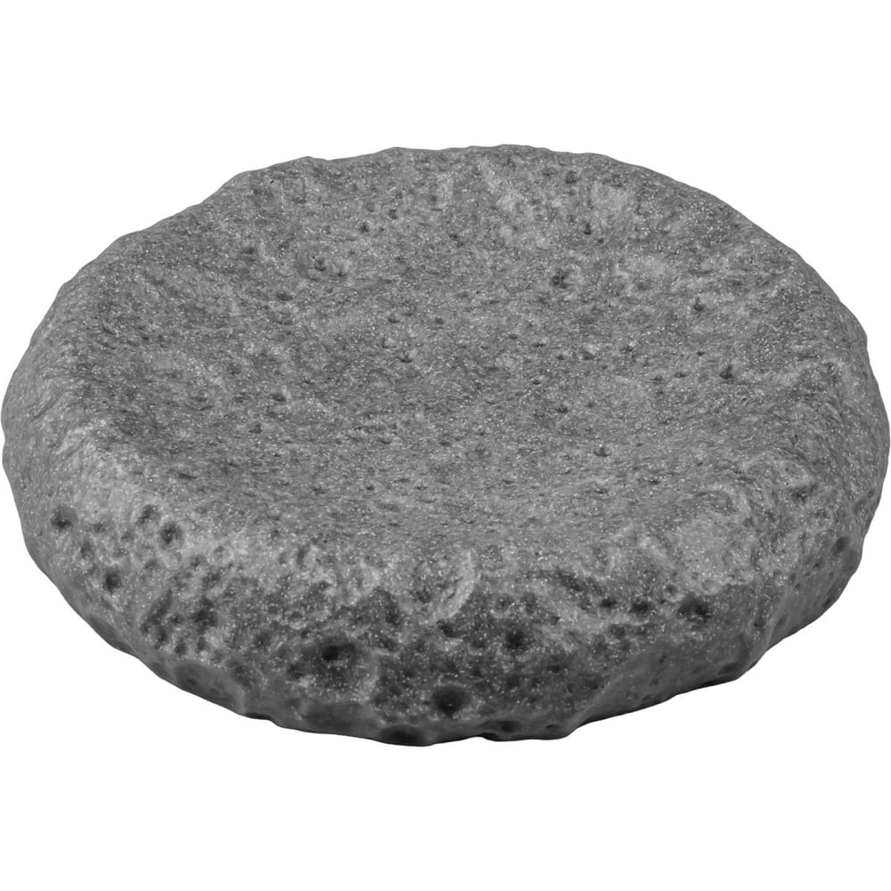 Изображение товара Мыльница PERFECTO LINEA MOON STONE серого цвета настольная круглая