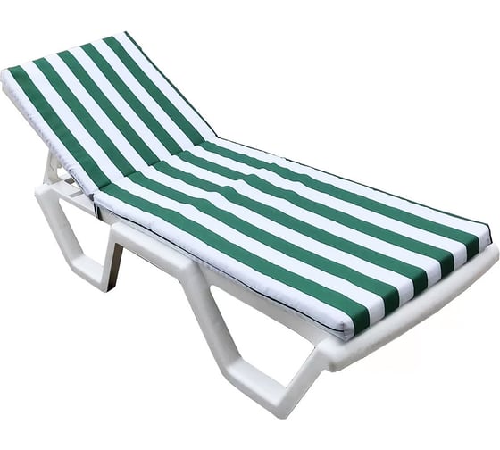 Изображение товара Матрац для шезлонга бело-зелёный TWEET M4VWG