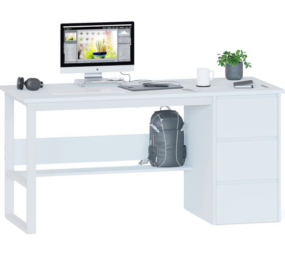 Изображение товара Стол письменный СОКОЛ СПМ-214 белый 00-00016831