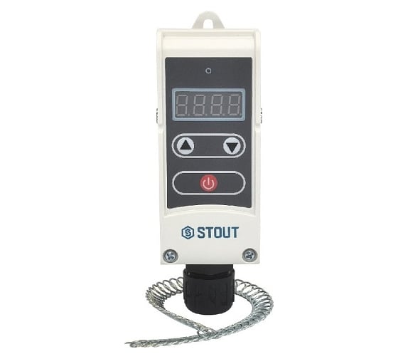 Изображение товара Термостат накладной электронный с пружинным фиксаторо STOUT STE-1006-200580 RG009455R1GA35
