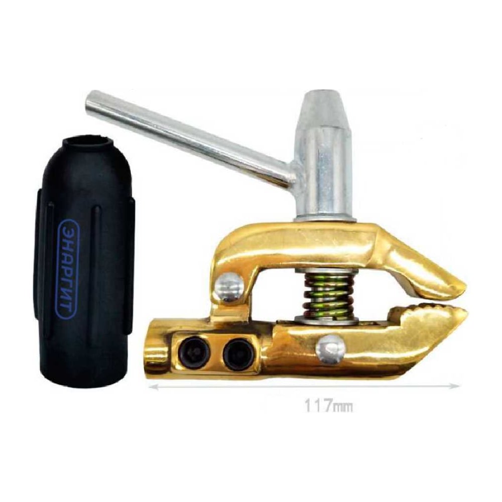 Изображение товара Клемма заземления энаргит струбцина 500А EC-22-Brass-Iron (латунь, металл) EC-22-500A-Brass-Iron