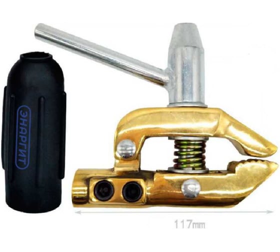 Изображение товара Клемма заземления энаргит струбцина 500А EC-22-Brass-Iron (латунь, металл) EC-22-500A-Brass-Iron