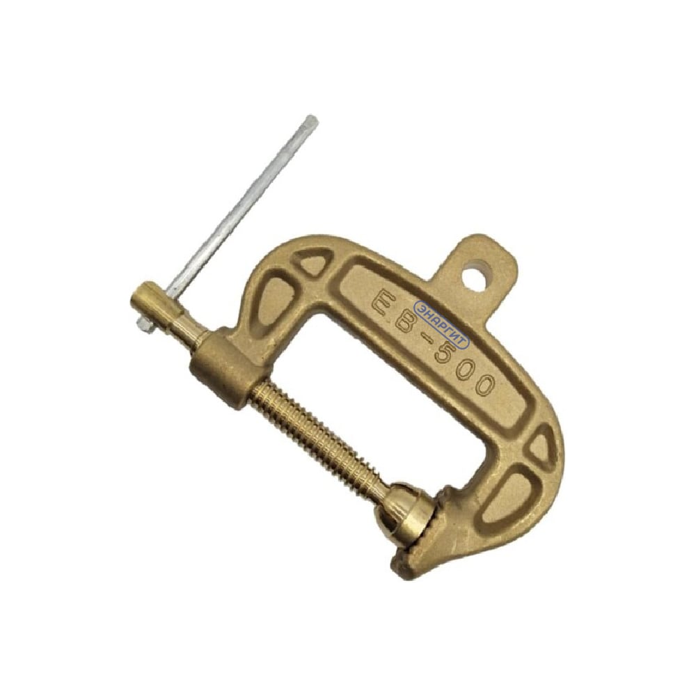 Изображение товара Клемма заземления энаргит струбцина 500А EC-23 (полностью из латуни) EC-23-500А