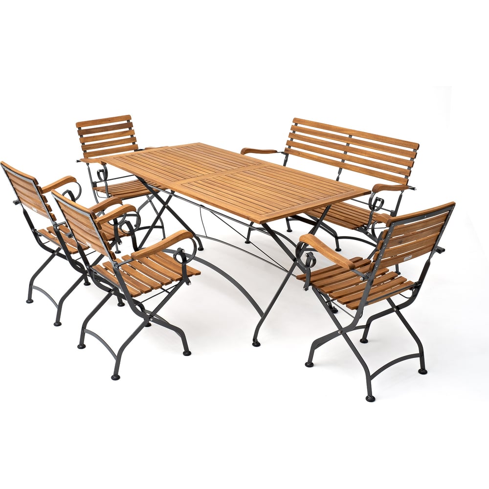 Изображение товара Обеденный комплект Joygarden LATA XL с скамьёй, складной, водонепроницаемый