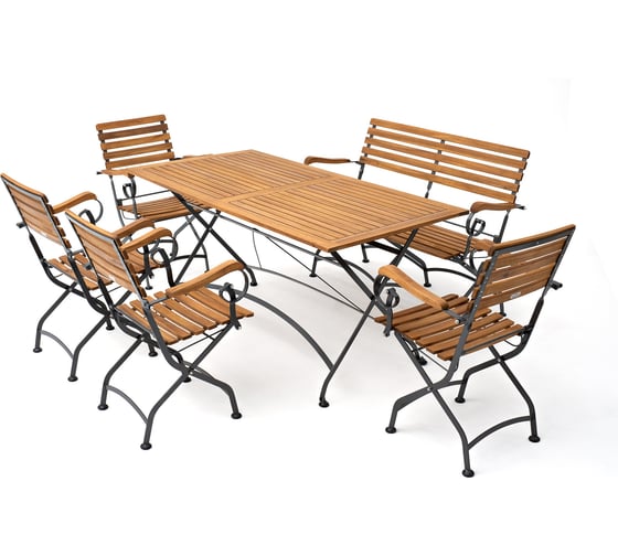 Изображение товара Обеденный комплект Joygarden LATA XL со скамьёй, 15606/15603/15602