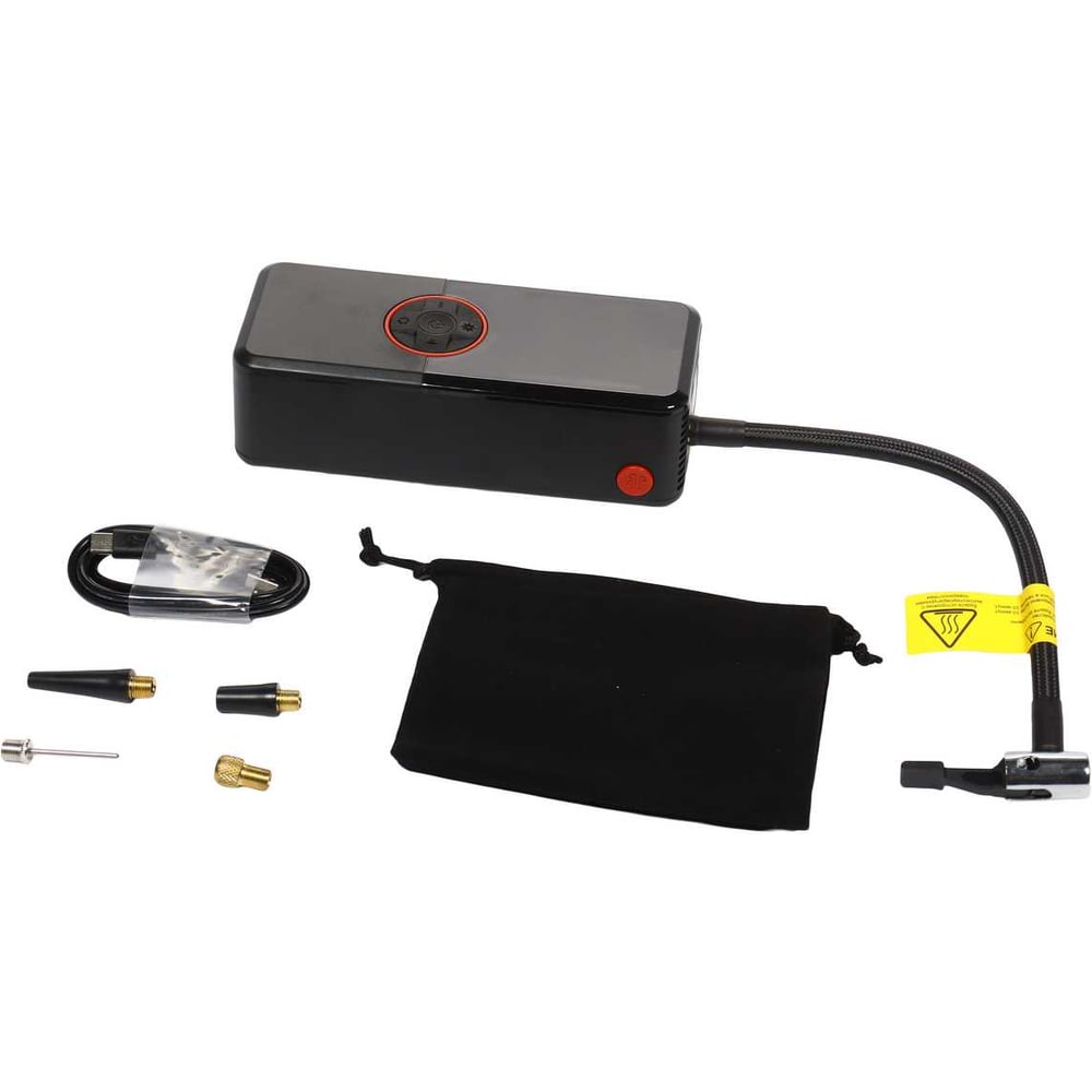 Изображение товара Портативный автомобильный компрессор аккумуляторный GTE 19 л/мин, 2х1,8Ач /1/20 GTE-AI1701