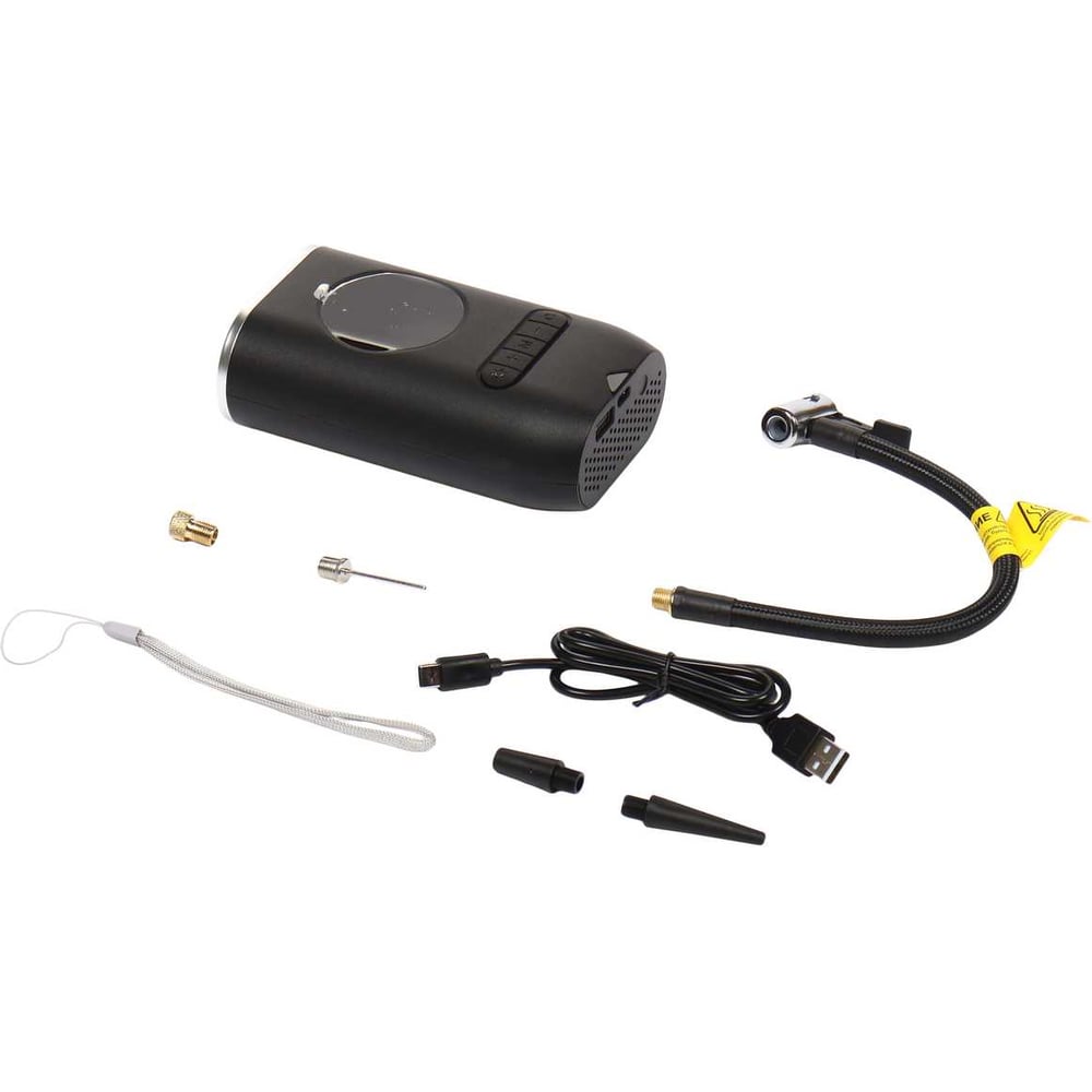 Изображение товара Портативный автомобильный компрессор аккумуляторный GTE 16 л/мин, 2х2 Ач /1/20 GTE-AI1700