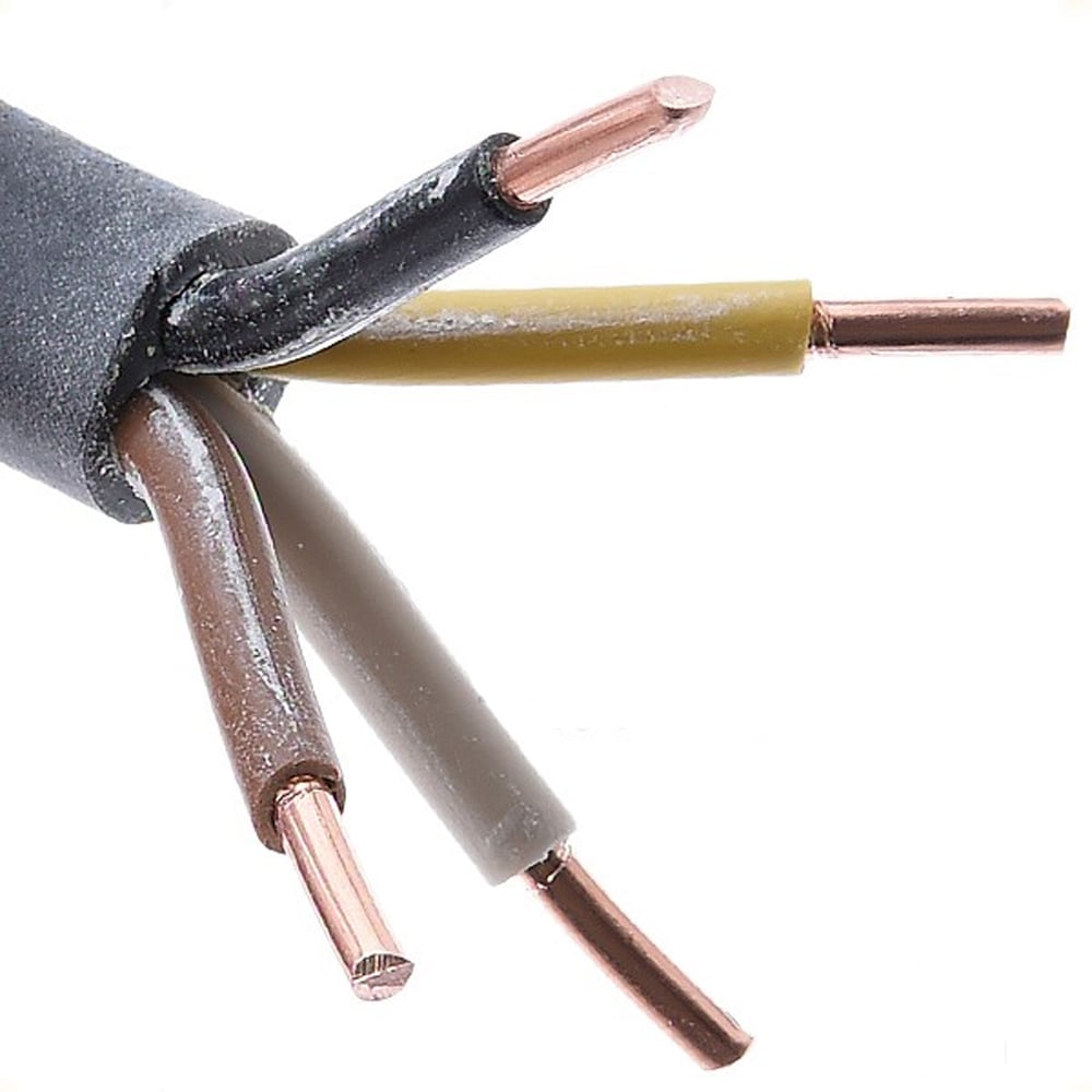 Изображение товара Электрокабель MW ВВГнг(А)-LS (зап) /ГОСТ 4х6 бухта 100м черный 4х6 Ч-0,1