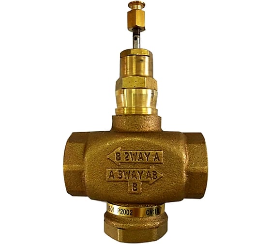 Изображение товара Ходовой регулирующий линейный муфтовый клапан DN20 PN16 Kvs 6.3 20мм Honeywell V5013R1057