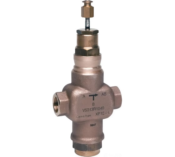 Изображение товара 3-х ходовой регулирующий линейный муфтовый клапан Honeywell DN25 PN16 Kvs 10 20мм V5013R1065