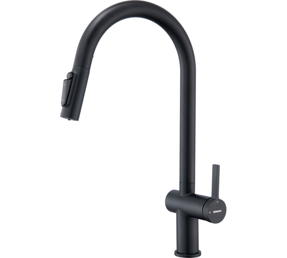 Изображение товара Смеситель LONGRAN Sprint logic LM2187, Black выдвижная лейка LM2187 BL