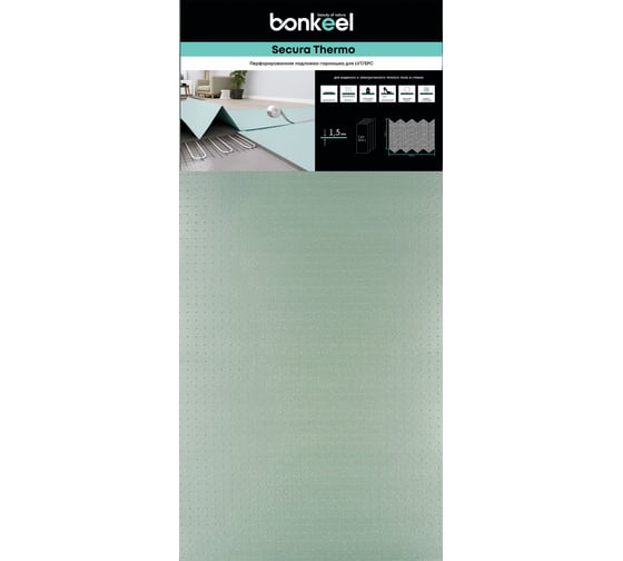Изображение товара Подложка Bonkeel для SPC Secura Thermo 1,5 мм (1,05х10\10,5м²) 663007
