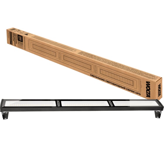 Изображение товара Складской линейный светильник Wolta 150Вт 5700K 15000лм IP65 без пульсации UFOS-150W/03