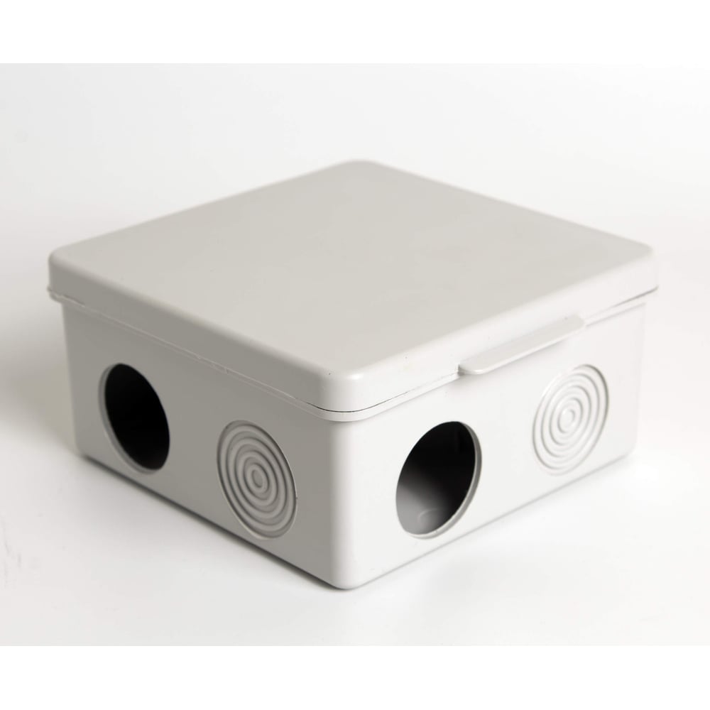 Изображение товара Распаячная коробка Урал ПАК ОП 100х100х50 мм IP55 60 шт монтажный пистолет