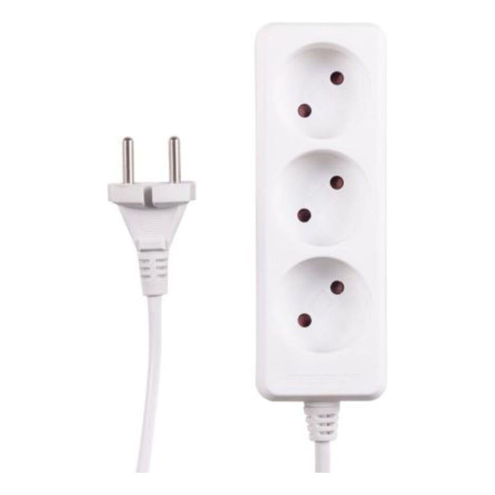 Изображение товара Удлинитель POWERMAN 3 гнезда 3м без заземления IP20