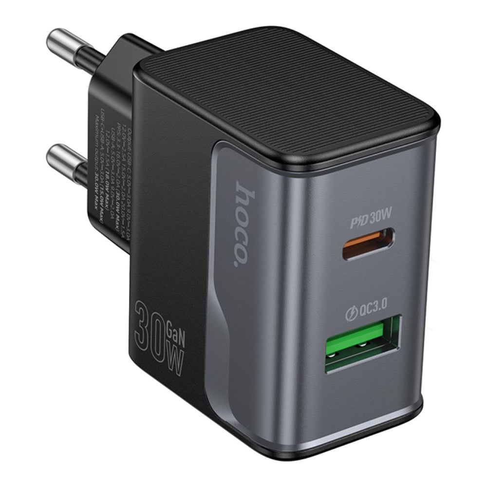 Изображение товара Зарядное устройство Hoco 30Вт CS73A с USB и Type-C для быстрой зарядки