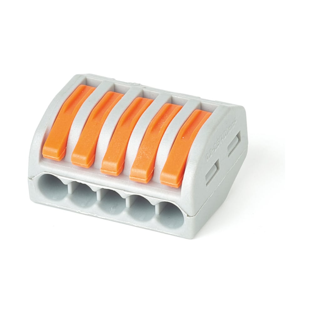 Изображение товара Соединительная клемма HLT СК-415 0.1-2.5 мм² 50 шт. рычажная пластиковая