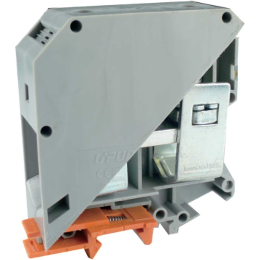 Изображение товара Проходная клемма UPUN UKJ-95, тип фиксации провода: винтовой, номинальное сечение: 90 мм, 232A, 1000V, цвет: серый 10 шт. erp859445