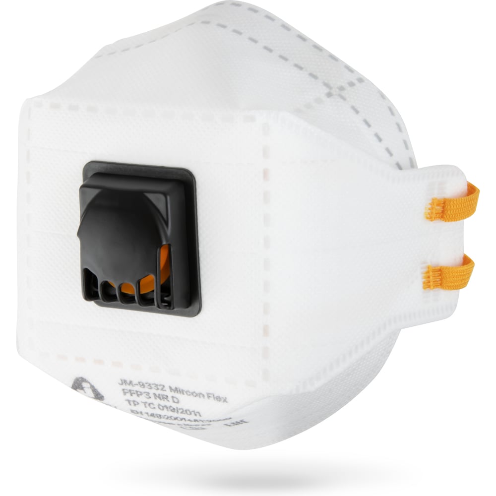 Изображение товара Респиратор Jeta Safety (20 шт) с клапаном выдоха, FFP3 NR D, трехпанельный, JM-9332-pack