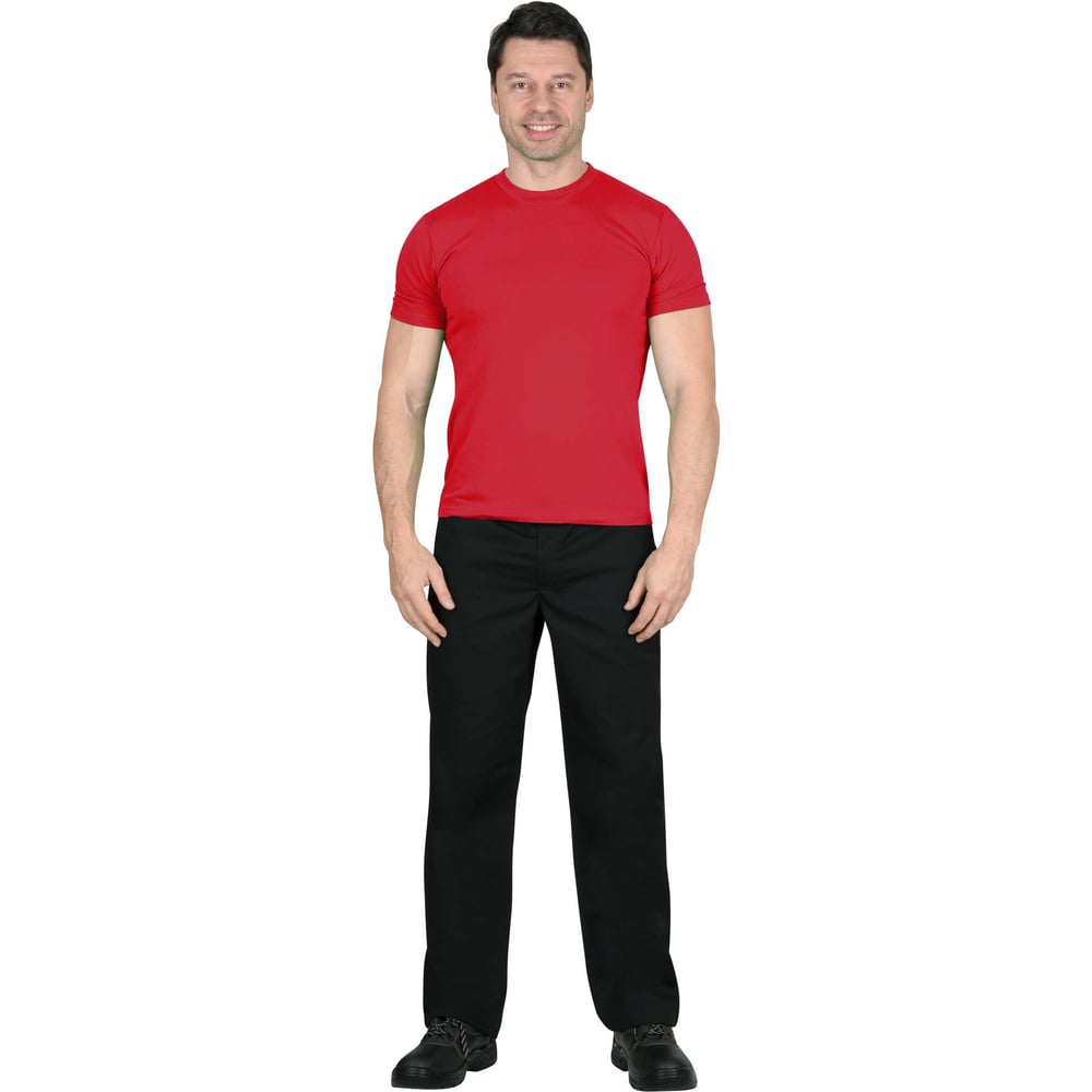 Изображение товара Футболка красная Стандарт 160г/м2 2XL мужская для повседневной носки