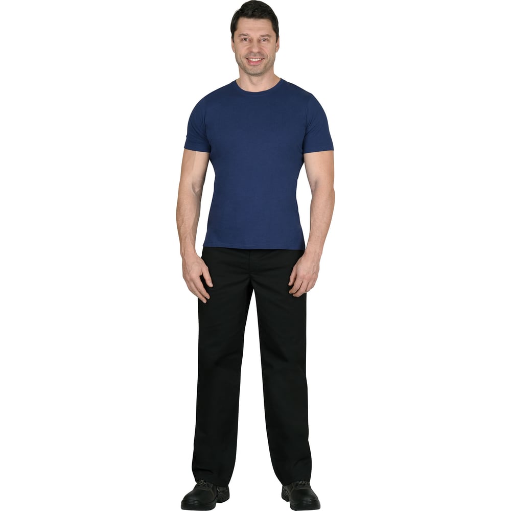 Изображение товара Футболка мужская темно-синяя 2XL 160г/м2 Сириус повседневная