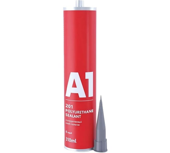 Изображение товара Полиуретановый клей-герметик А1 201 Polyurethane sealant 310 мл, серый A1 201SG-310