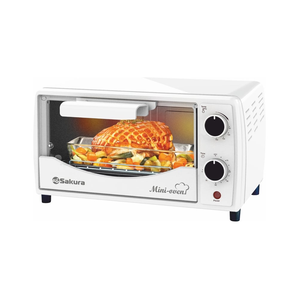 Изображение товара Духовка электро SAKURA SA-7006W 9л, 900Вт, таймер УТ000003726