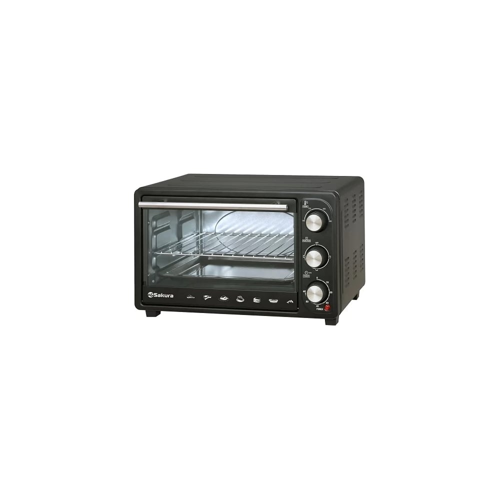 Изображение товара Духовка электро SAKURA SA-7026B 1800Вт, 48л, таймер, черный РТ-00060173