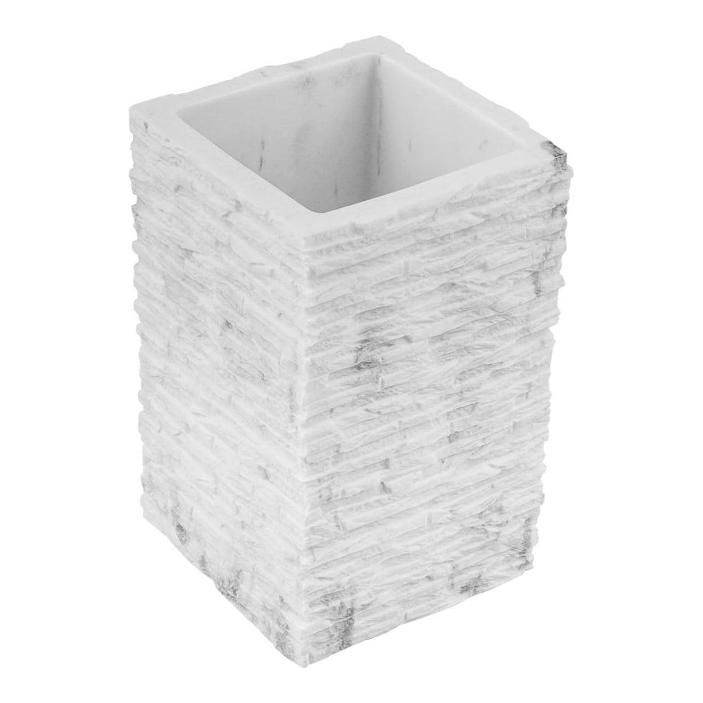 Изображение товара Стакан для зубных щеток PERFECTO LINEA STONEWAVE белый настольный