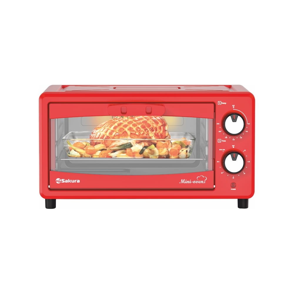 Изображение товара Электрическая духовка Sakura SA-7023R 12л 1000Вт с таймером