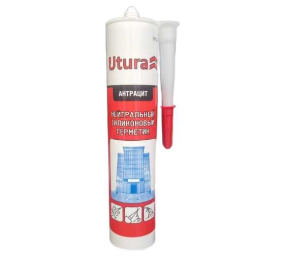 Изображение товара Герметик  нейтральный Utura АНТРАЦИТ, 280 ml ral7016 УТ000009228